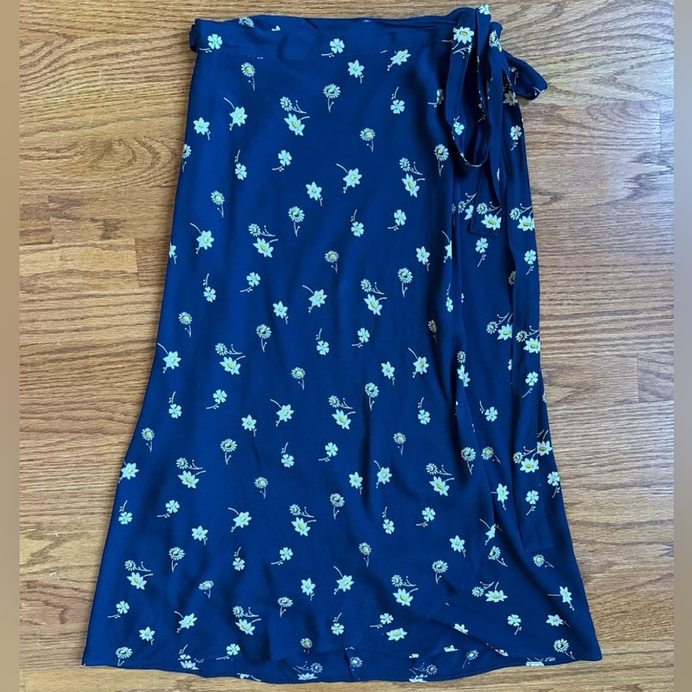 Madewell Tulip-Hem Wrap Skirt in Floral Heyday